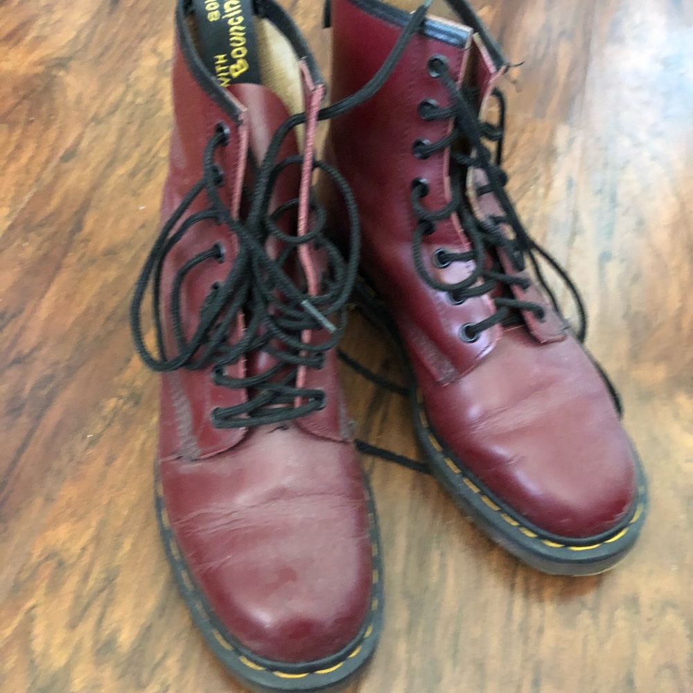 Burgundy Doc Martens